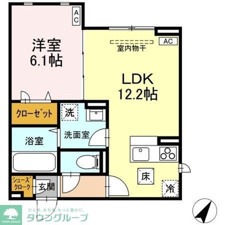 D-ROOM散田町の物件間取画像
